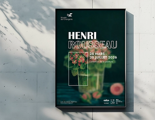 Identité visuelle sur l'exposition d'Henri Rousseau