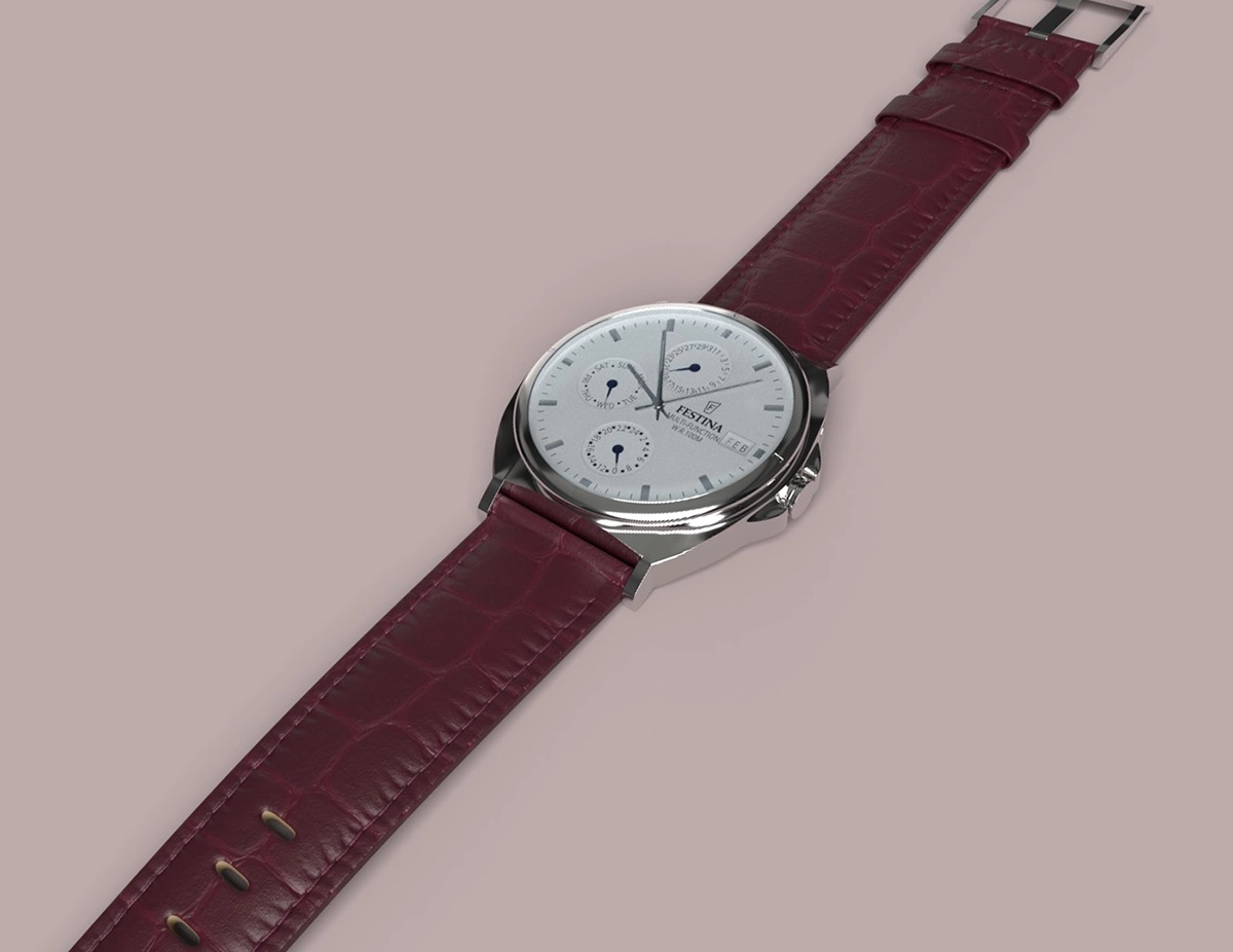 Montre 3D réalisée sur Maya et Substance Painter